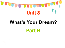 陕旅版英语六年级下册《Unit 8 What‘s Your Dream Part B》PPT课件 (共20页)