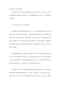 小学教育个人实习总结模板