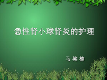 急性肾小球肾炎的护理新的进展ppt课件