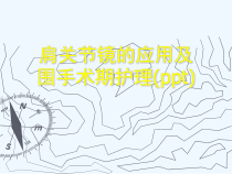 肩关节镜的应用及围手术期护理(ppt)课件