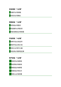 安全管理的20个必有