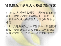 紧急情况下护理人力资源调配方案及培训计划-医学课件