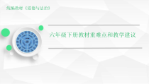人教部编版六年级下册《道德与法治》教材解读 PPT课件(共30页)