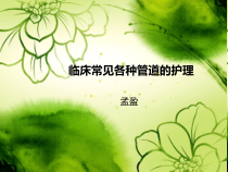 临床常见各种管道护理8月课件
