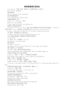 高中英语高考词汇知识点归纳总结（共48个）