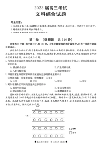 四川省2023届高三金太阳12月联考文科综合试题