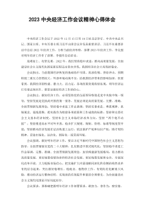 学习2023中央经济工作会议精神心得体会2篇范文