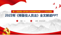 2022年预备役人员法全文解读PPT课件