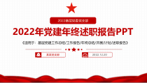 2022年党支部基层党建工作述职报告PPT