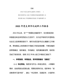2022年党支部书记抓基层党建述职工作报告材料3篇
