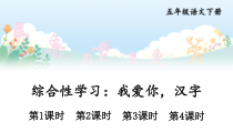 部编人教版五年级下语文综合性学习我爱你汉字优质示范课教学课件