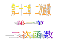 22.1.1《二次函数》PPT课件3-九年级上册数学部编版