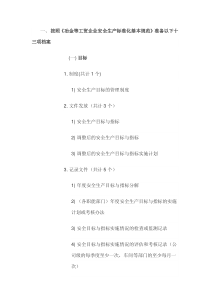 冶金等工贸企业安全标准化评审材料准备要求