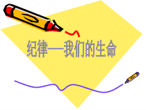 小学主题班会《纪律——我们的生命》PPT课件(共14页)