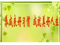 小学主题班会《养成良好习惯  成就美好人生》PPT课件(共30页)