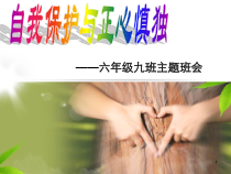 小学主题班会《自我保护与正心慎独》PPT课件(共24页)