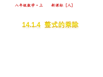 14.1.4.4《整式的乘除》PPT课件-八年级上册数学人教版