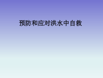 主题班会《预防和应对洪水中自救》PPT课件(共19页)-小学五年级下学期