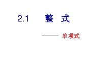 2.1.2《单项式》PPT课件2-七年级上册数学人教版