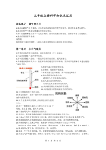 【2020新大象版】三年级下册科学知识点汇总