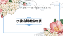 【大象版】科学一年级下册-1.3《水能溶解哪些物质》优质课PPT课件4