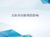 【大象版】科学一年级下册-3.2《太阳对动植物的影响》PPT课件（共7页）