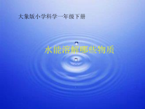 【大象版】科学一年级下册-1.3《水能溶解哪些物质》PPT课件（共7页）