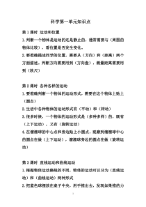 【2020新苏教版】小学科学三年级下册第一单元知识点