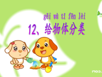 小学科学【冀人版】一年级上册12《给物体分类》PPT课件(共14页)
