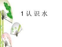 小学科学【冀人版】一年级下册第1课《认识水》PPT课件（共13页）