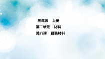 冀教版科学三上 第8课 服装材料 课件（7张ppt）+2个视频