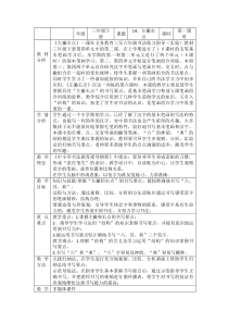北师大版书法三年级下册《第14课 左撇右点》教学设计3