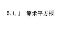 6.1.1《算数平方根》PPT课件2-七年级下册数学人教版