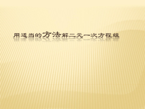 8.2.2（2）《用适当方法解二元一次方程组》PPT课件2-七年级下册数学人教版