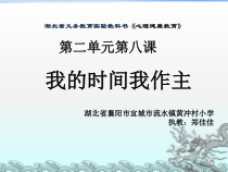 小学四年级【鄂教版】心理健康 第八课《我的时间我作主》PPT课件4