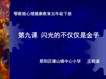 小学五年级【鄂教版】心理健康 第九课《闪光的不仅仅是金子》PPT课件2