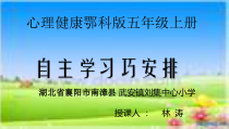 小学五年级【鄂教版】心理健康 第六课《自主学习巧安排》PPT课件1