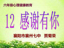 小学六年级【鄂教版】心理健康 第十二课《感谢有你》PPT课件5