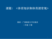 【北京版】一年级体育《第一节 体育课堂常规》PPT课件1