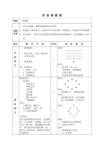 【北京版】二年级体育《第二节 跑》教学设计1