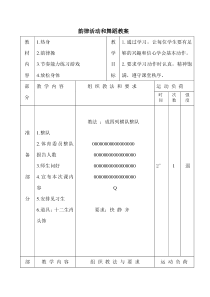 【北京版】二年级体育《第三节 韵律活动和舞蹈》教学设计2