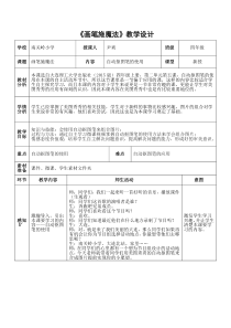 信息技术【大连理工版】四年级上册《画笔施魔法》教案 (6)