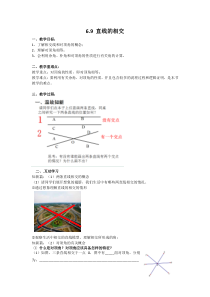 《6.9 直线的相交》教学设计1-七年级上册数学浙教版