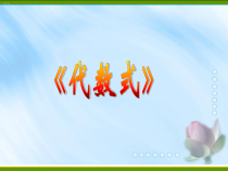 《4.2 代数式》PPT课件2-七年级上册数学浙教版