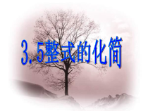 《3.5 整式的化简》PPT课件1-七年级下册数学浙教版