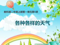 科学【教科版】二年级上册《各种各样的天气》PPT课件（共22页）