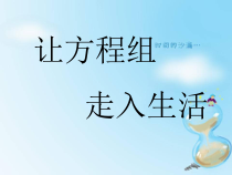 《2.4 二元一次方程组的简单应用》PPT课件2-七年级下册数学浙教版