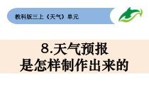 科学【教科版】三年级上册3-8《天气预报是怎样制作出来的》PPT课件(共18页)