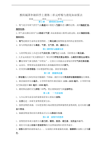2020新教科版四年级上册科学第二单元《呼吸与消化》知识要点
