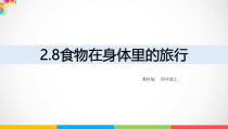 2020新教科版四年级上册科学2.8《食物在身体里的旅行》ppt课件